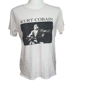 Kurt Corbain White T-Shirt Repro 2016 Limited Edition Pre-owned Size Medium